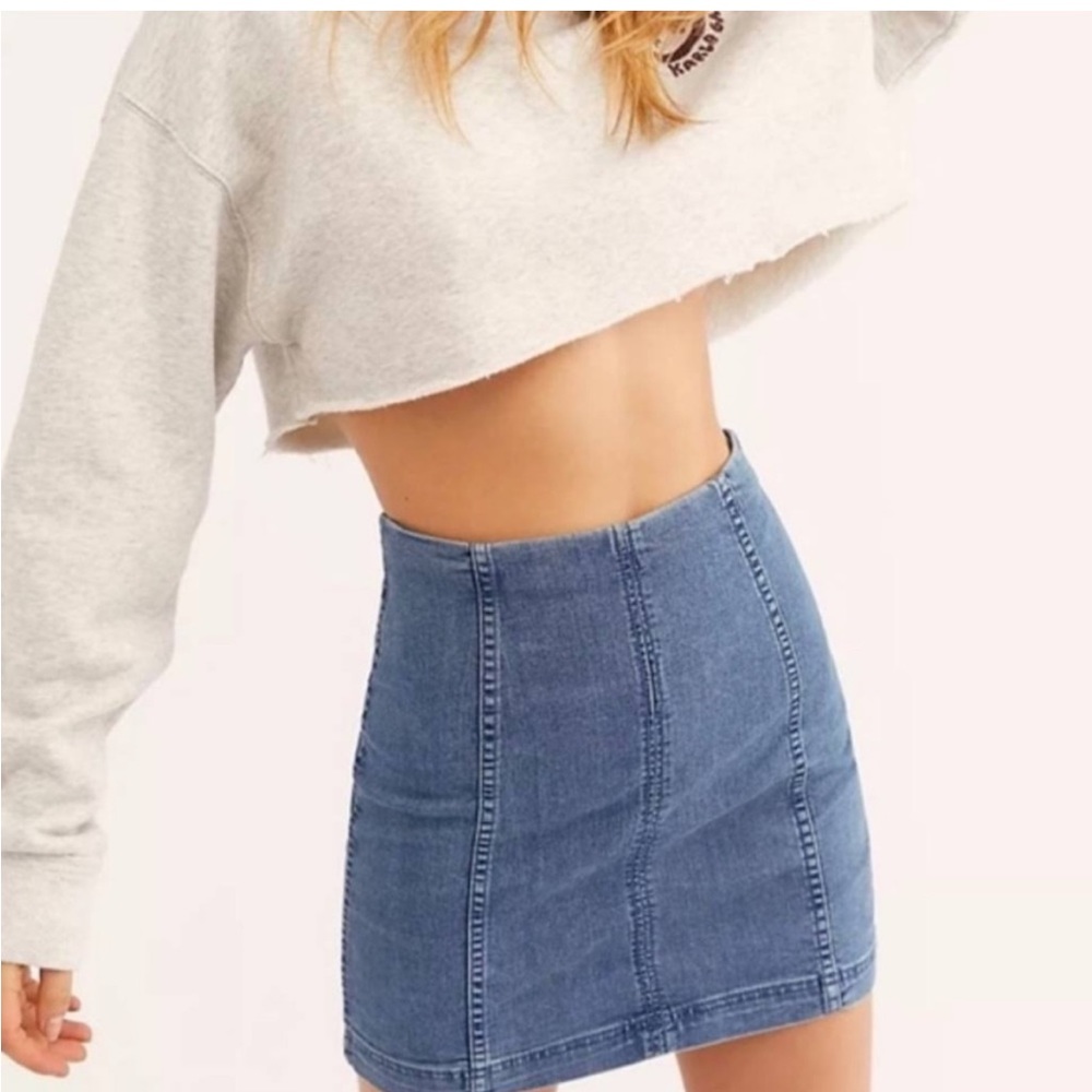 Free People Denim Skirt